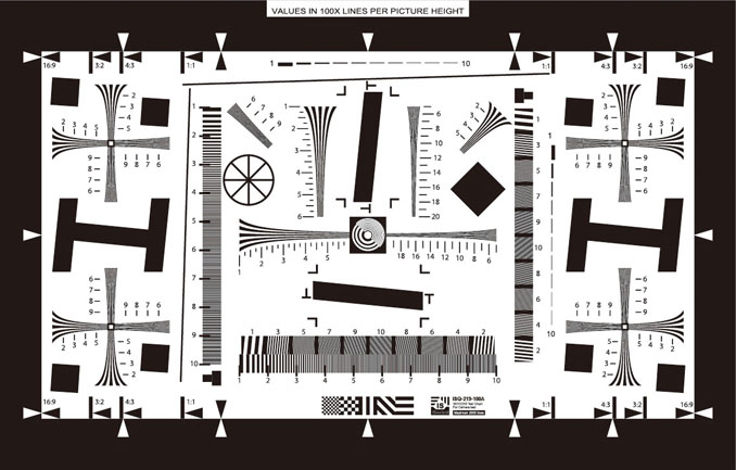 ISO12233分辨率測試卡圖紙